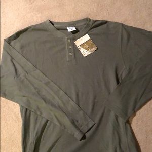 Men’s Columbia Green Henley